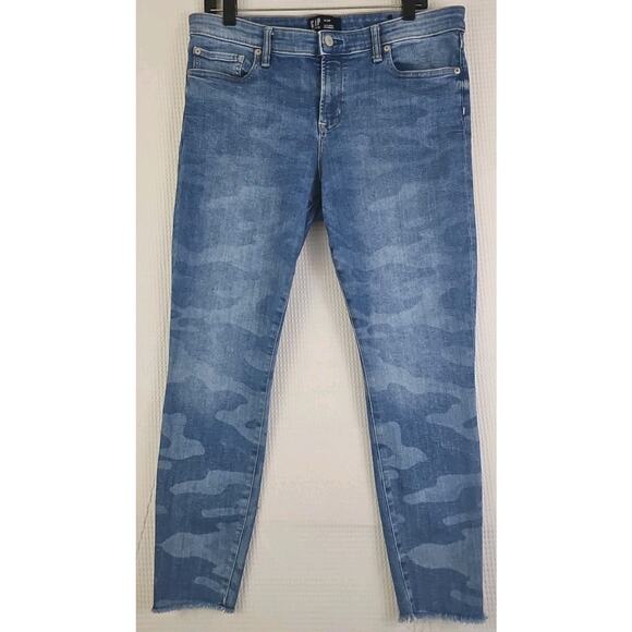 Gap 1969 Jeans Women Size 14/32R Blue Cotton Stretch High Rise Legging Skimmer. - Picture 4 of 14